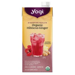 Yogi Organic Hibiscus Ginger Herbal Tea Concentrate - 32 fl oz