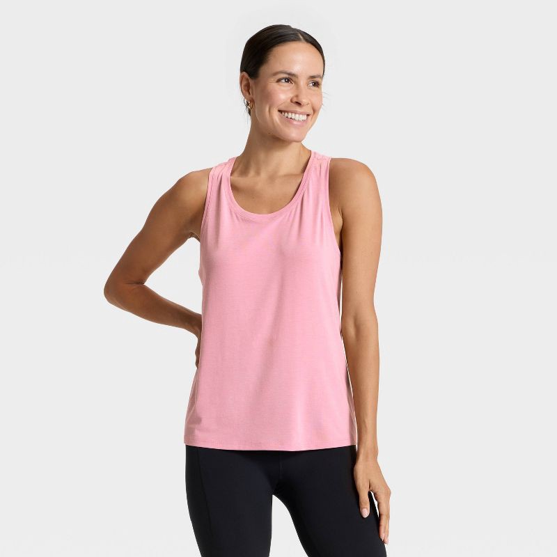 slide 1 of 5, Women's Beyond Ease Racerback Tank Top - All In Motion™ Mauve XS, 1 ct