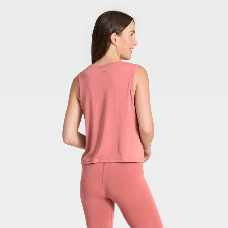 slide 2 of 5, Women's Muscle Tank Top - All In Motion™ Rose Pink XL, 1 ct