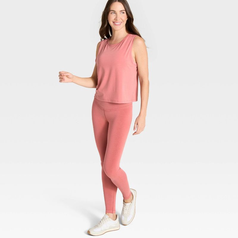 slide 3 of 5, Women's Muscle Tank Top - All In Motion™ Rose Pink XL, 1 ct