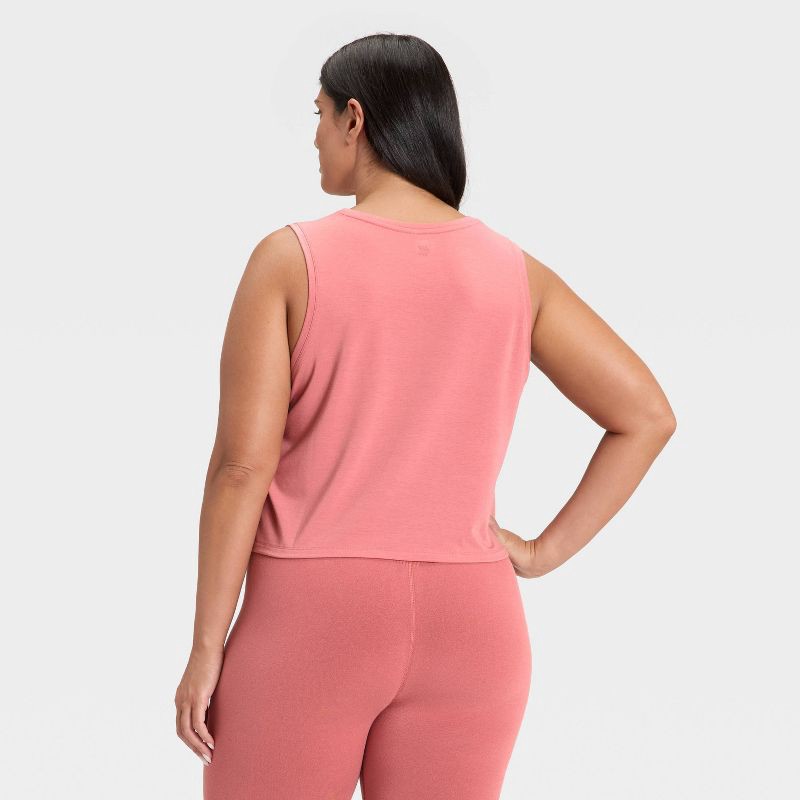 slide 5 of 5, Women's Muscle Tank Top - All In Motion™ Rose Pink XL, 1 ct