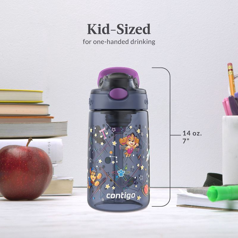 slide 5 of 6, Contigo 14oz Plastic Paw Patrol Kids' Space Zodiac Aubrey Cleanable Autospout Water Bottle, 14 oz