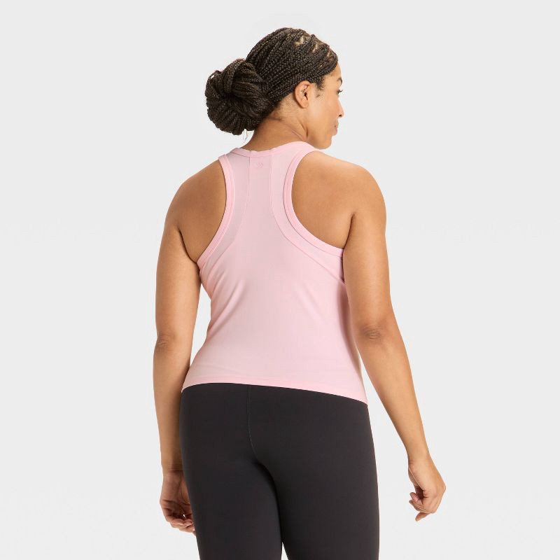 slide 5 of 5, Women's High Neck Racerback Tank Top - All In Motion™ Light Pink XL, 1 ct