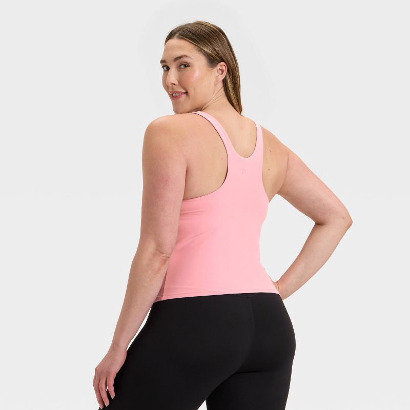 slide 5 of 5, Women's Everyday Soft Square Neck Tank Top - All In Motion™ Mauve S, 1 ct