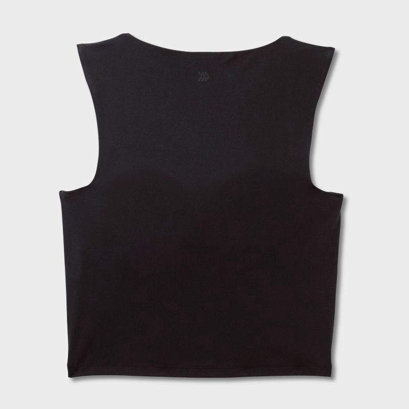 slide 2 of 2, Women's Everyday Soft Feminine Square Neck Tank Top - All In Motion™ Black XXL, 1 ct