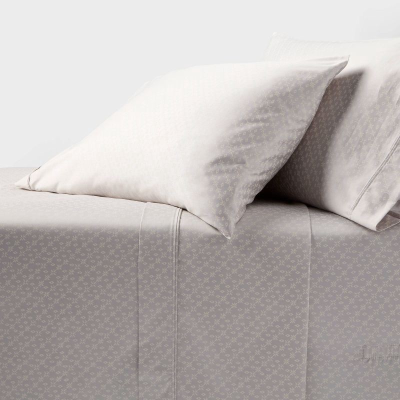 slide 1 of 4, Full 400 Thread Count Christmas Holiday Performance Sheet Set Twinkle Stars - Threshold™, 1 ct