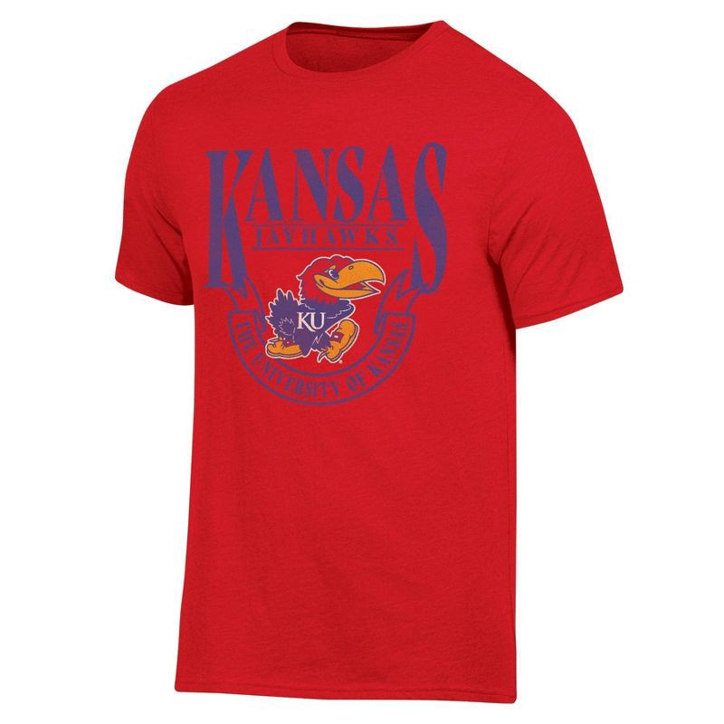 slide 1 of 3, NCAA Kansas Jayhawks Men's T-Shirt - M, 1 ct