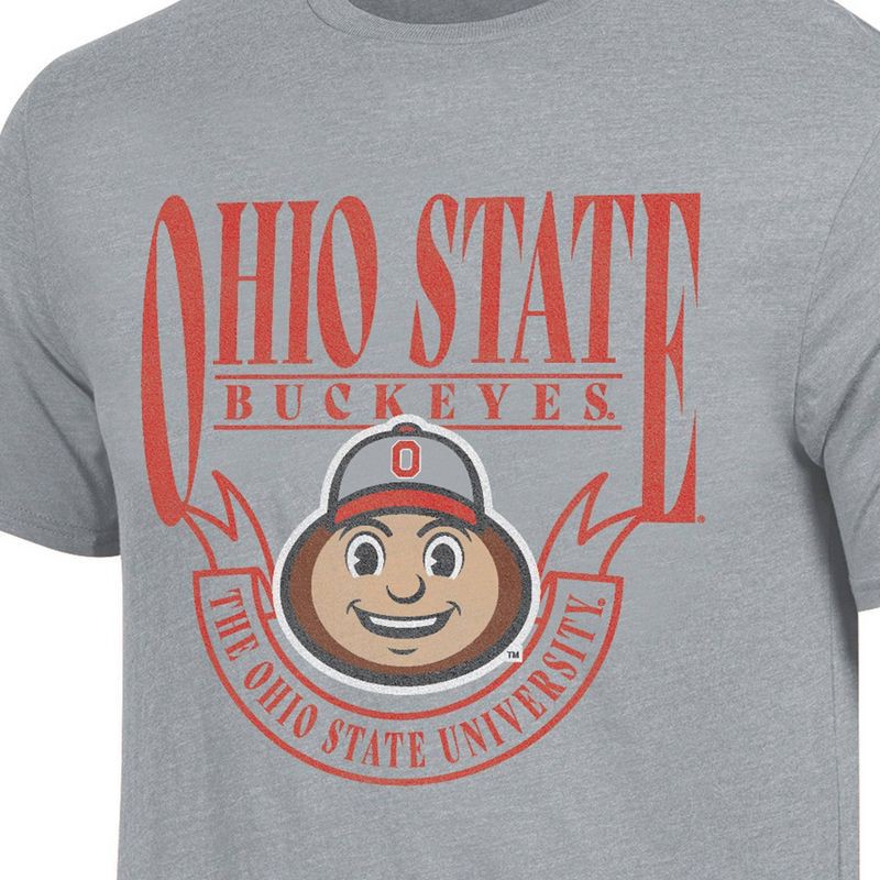 slide 3 of 3, NCAA Ohio State Buckeyes Men's T-Shirt - M: Fit, Crew Neck, Short Sleeve, 1 ct