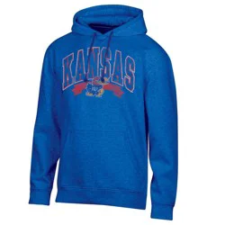 NCAA Kansas Jayhawks Men's Hooded Sweatshirt - M: Cotton-Polyester Fleece Pullover