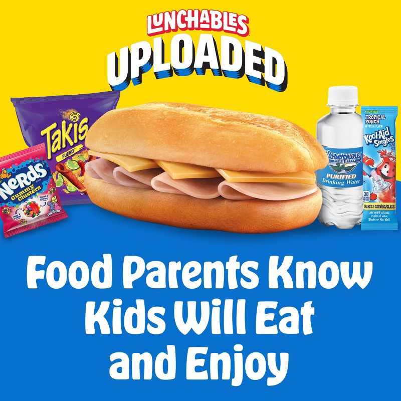 slide 8 of 9, Lunchables Turkey and Cheddar Uploaded Sub Sandwich - 16.1oz, 16.1 oz