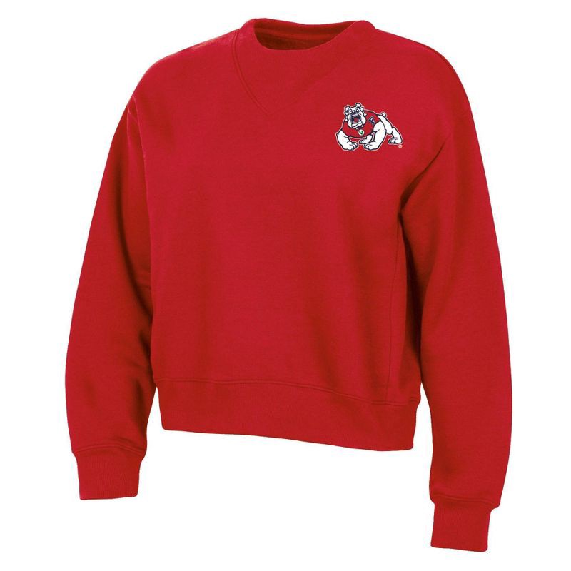slide 1 of 3, NCAA Fresno State Bulldogs Women's Fashion Fleece Sweatshirt - L, 1 ct