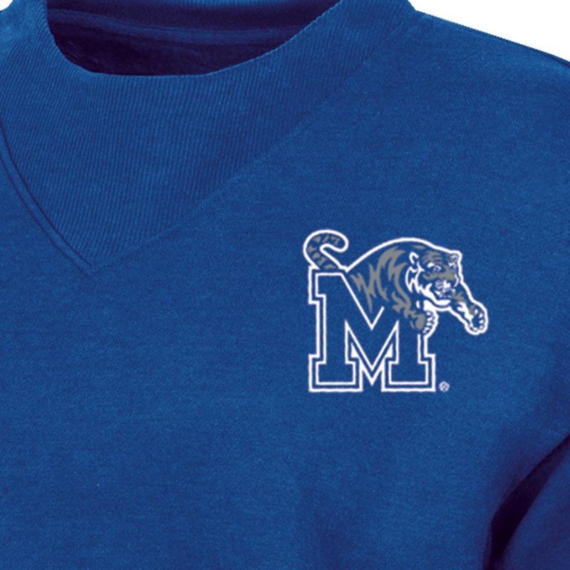 slide 3 of 3, NCAA Memphis Tigers Women's Fashion Fleece Sweatshirt - M: Cotton-Polyester Blend, Crew Neck, 1 ct