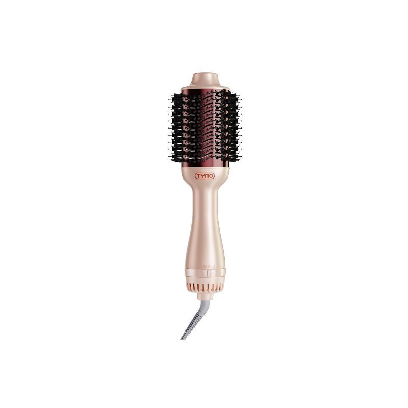 slide 2 of 8, TYMO Volumizer Hot Air Brush Hair Dryer - Champagne Pink - 1200 Watt, 1 ct