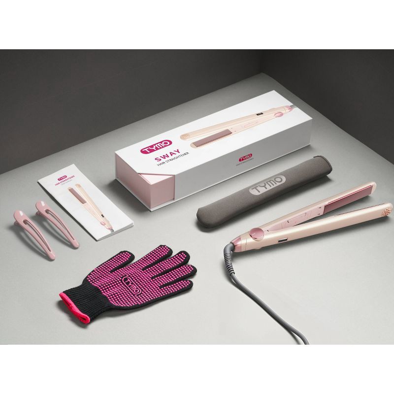 slide 8 of 8, TYMO Sway Hair Straightener Flat Iron - Champagne Pink - 1", 1 ct