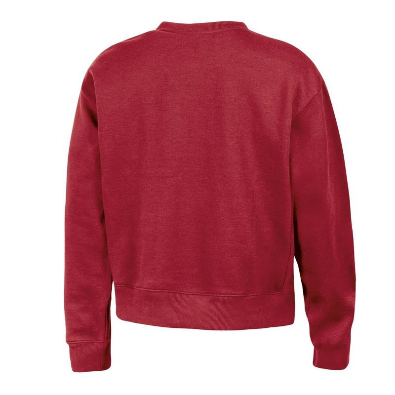 slide 2 of 3, NCAA Arkansas Razorbacks Women's Fashion Fleece Sweatshirt - M: Cotton-Polyester Blend, Crew Neck, Long Sleeve, 1 ct