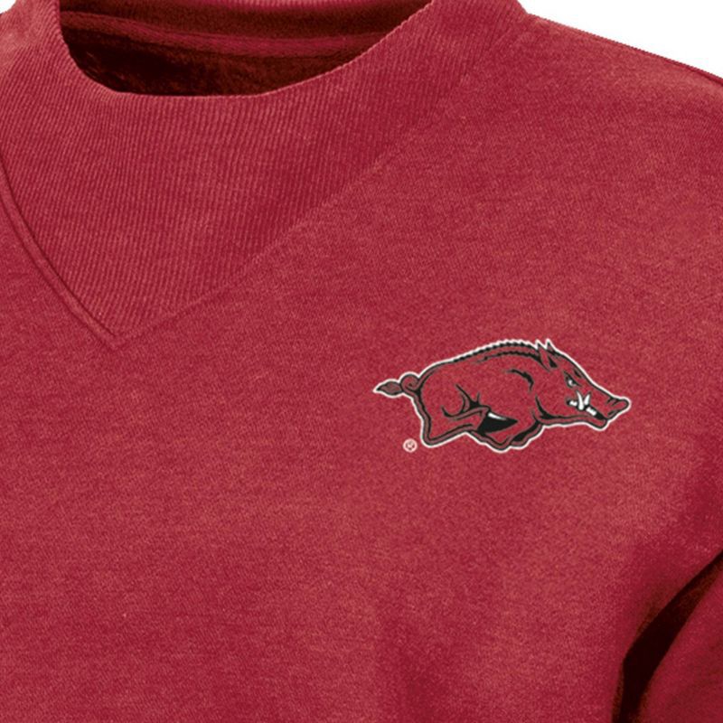 slide 3 of 3, NCAA Arkansas Razorbacks Women's Fashion Fleece Sweatshirt - L, 1 ct
