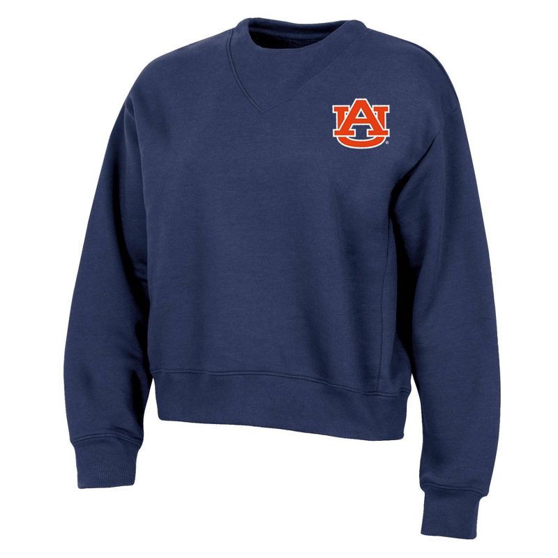 slide 1 of 3, NCAA Auburn Tigers Women's Fashion Fleece Sweatshirt - XL, 1 ct