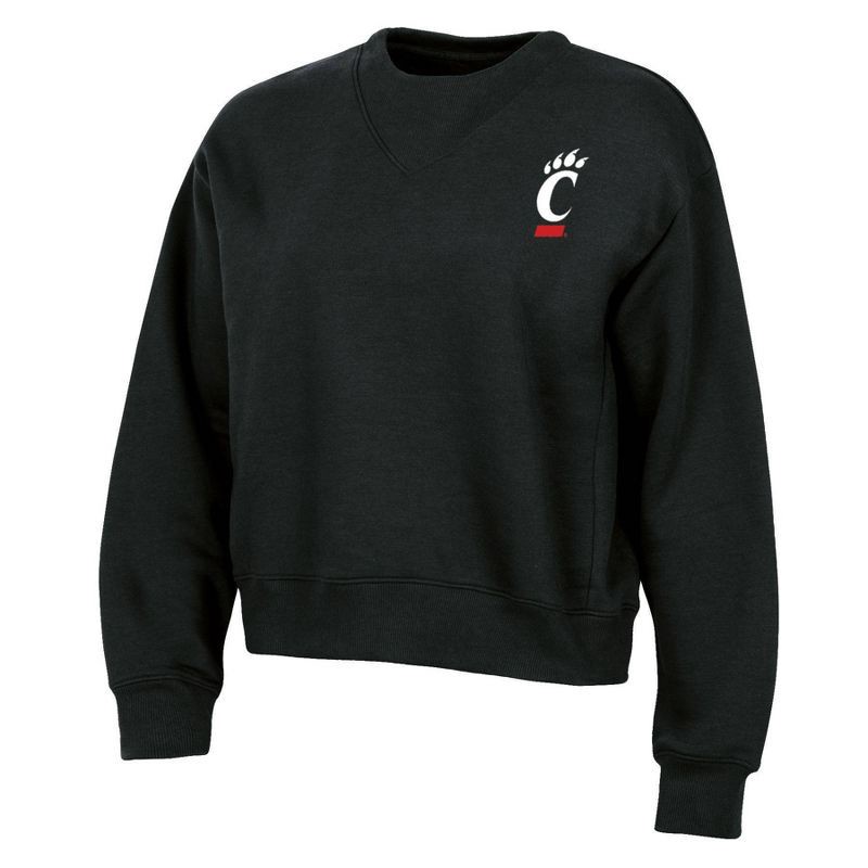 slide 1 of 3, NCAA Cincinnati Bearcats Women's Fashion Fleece Sweatshirt - L, 1 ct