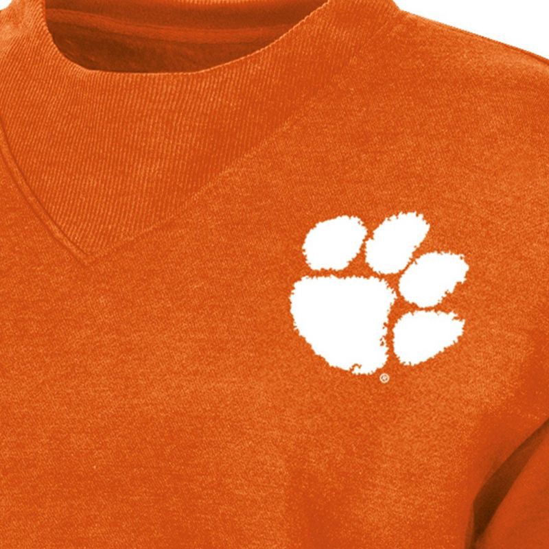 slide 3 of 3, NCAA Clemson Tigers Women's Fashion Fleece Sweatshirt - L, 1 ct
