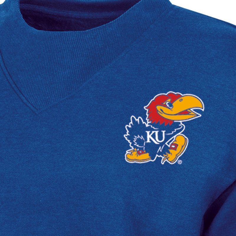 slide 3 of 3, NCAA Kansas Jayhawks Women's Fashion Fleece Sweatshirt - S, 1 ct