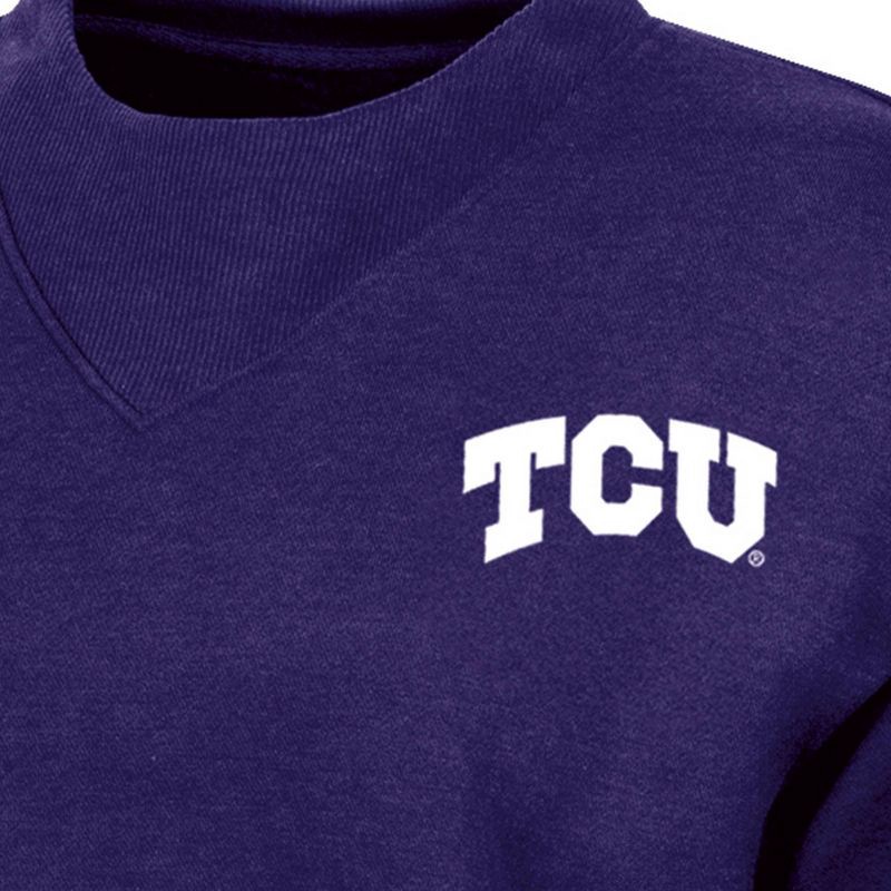slide 3 of 3, NCAA TCU Horned Frogs Women's Fashion Fleece Sweatshirt - S, 1 ct