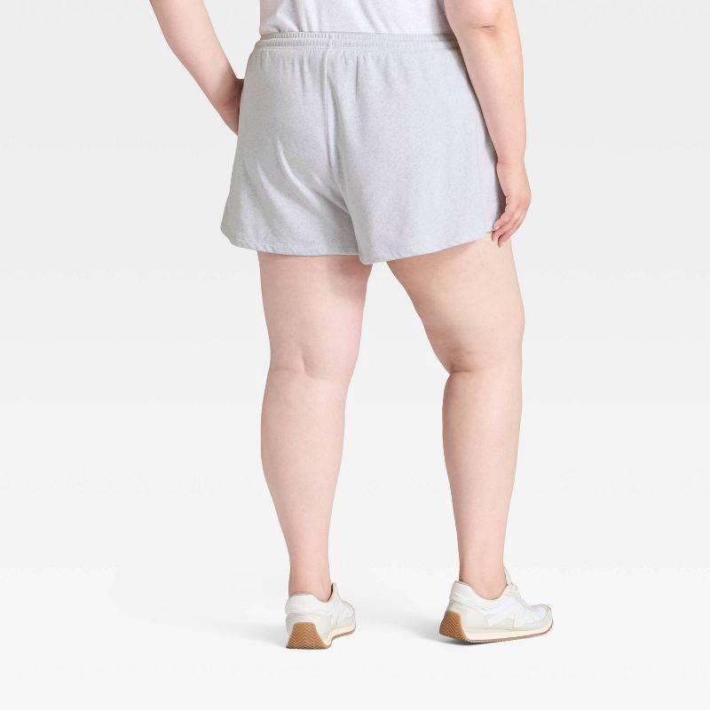 slide 2 of 3, Women's Mid-Rise Fleece Jogger Shorts - Universal Thread™ Heather Gray XXL, 1 ct