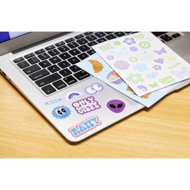 slide 2 of 7, Vivitar Laptop Stickers 3pk, 3 ct