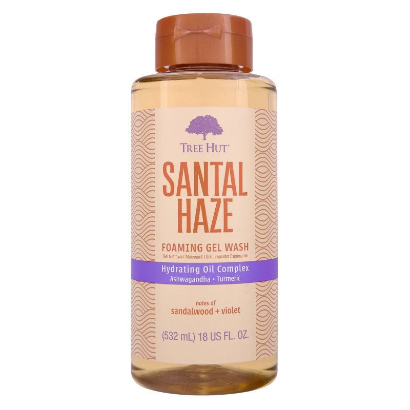 slide 1 of 10, Tree Hut Foaming Gel Body Wash - Santal Haze - 18 fl oz, 18 fl oz