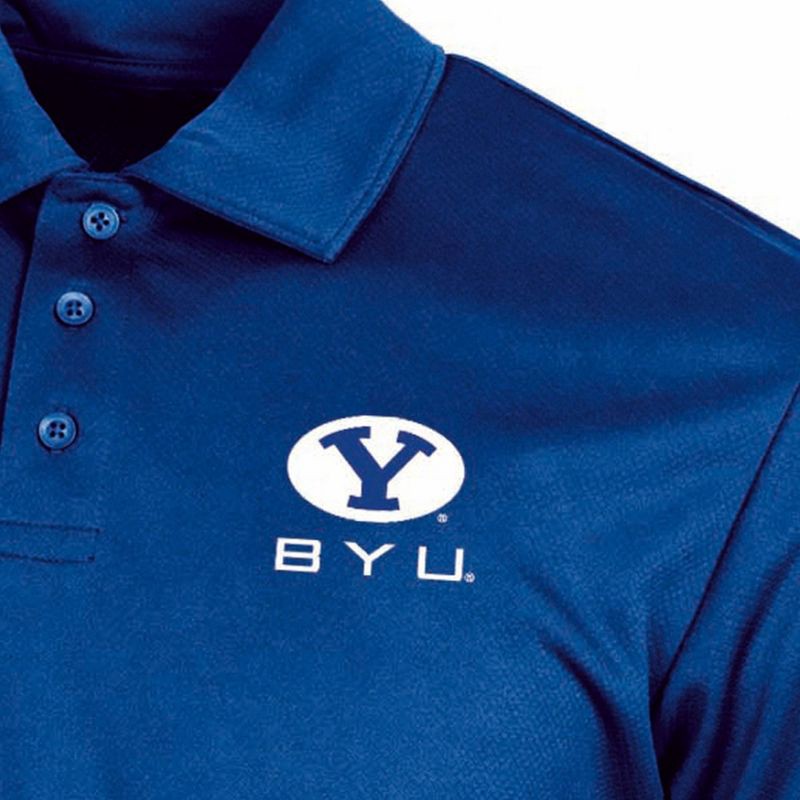slide 3 of 3, NCAA BYU Cougars Men's Polo T-Shirt - M, 1 ct