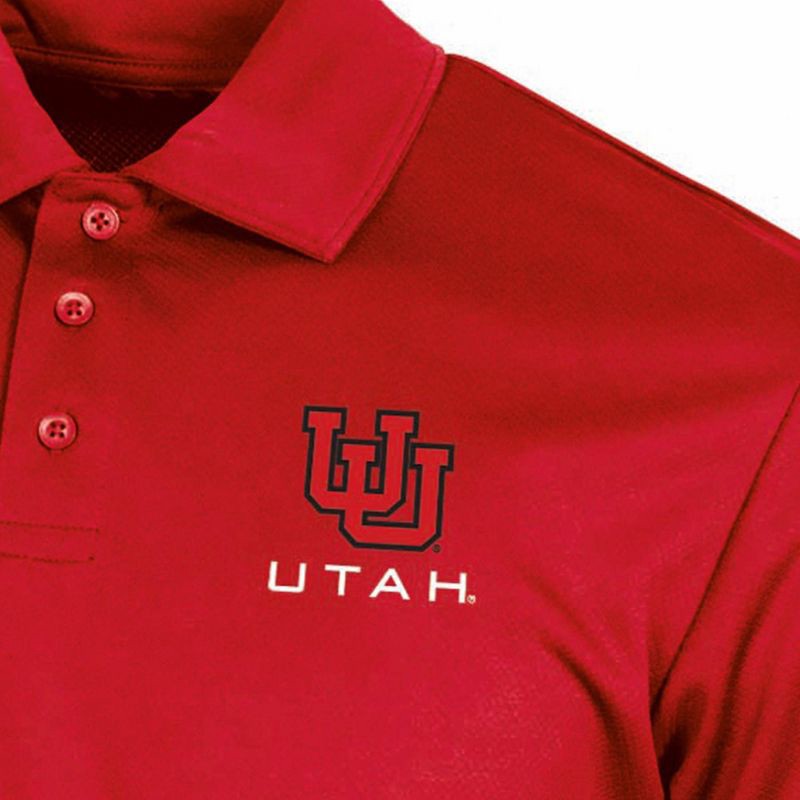 slide 3 of 3, NCAA Utah Utes Men's Polo T-Shirt - XXL, 1 ct