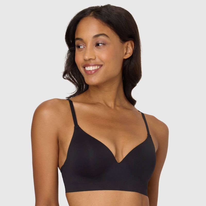 slide 1 of 6, Maidenform Barely There Invisible Support Flexwire Bra - Black 34D, 1 ct