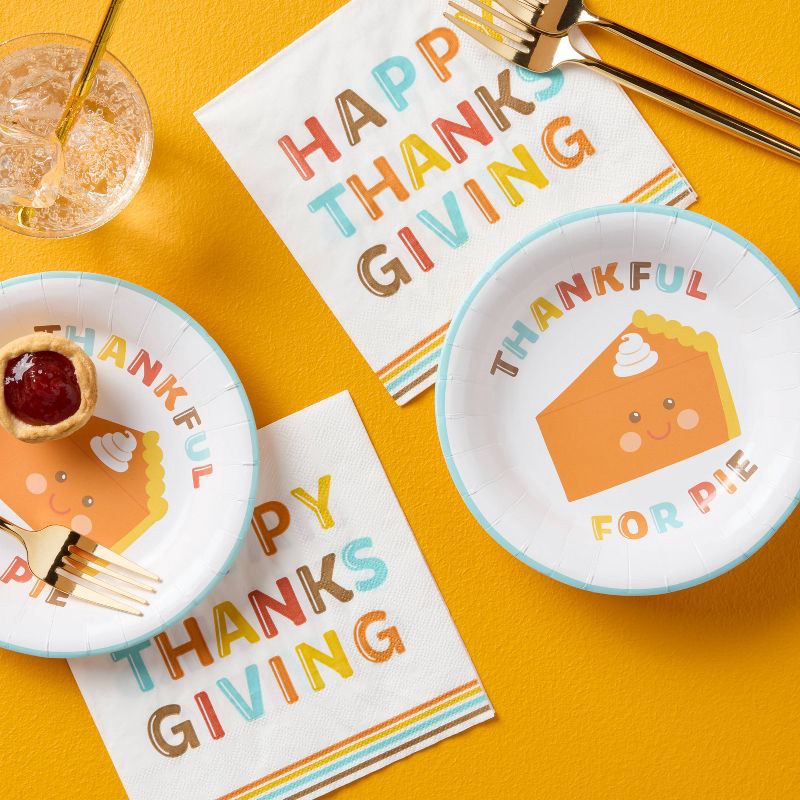 slide 2 of 3, 20ct Happy Thanksgiving Lunch Napkins - Spritz™, 20 ct