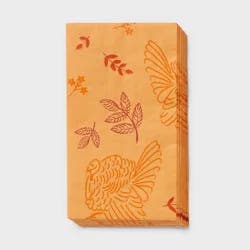 20ct Thanksgiving Orange Harvest Guest Paper Towel Napkin - Spritz™