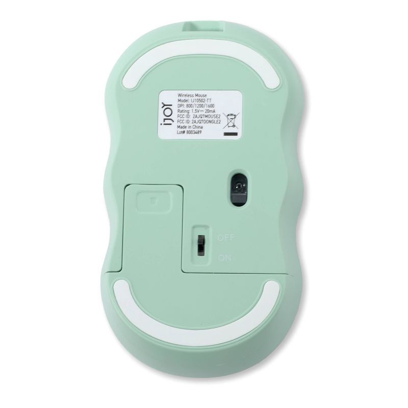 slide 2 of 5, iJoy Wireless Wavy Computer Mouse - Green, 1 ct