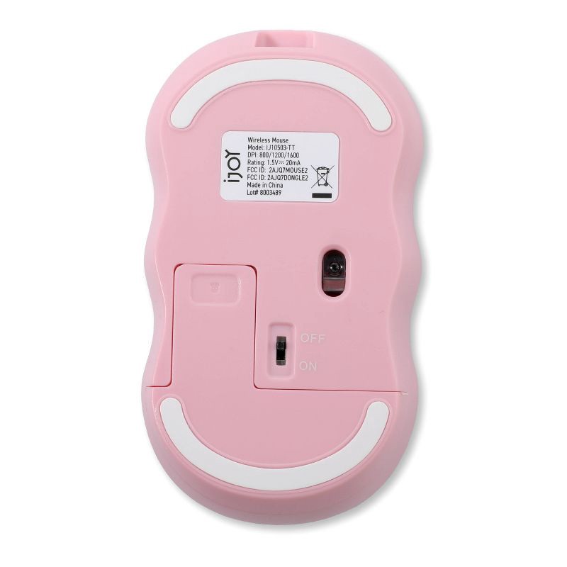 slide 2 of 5, iJoy Wireless Wavy Computer Mouse - Pink, 1 ct