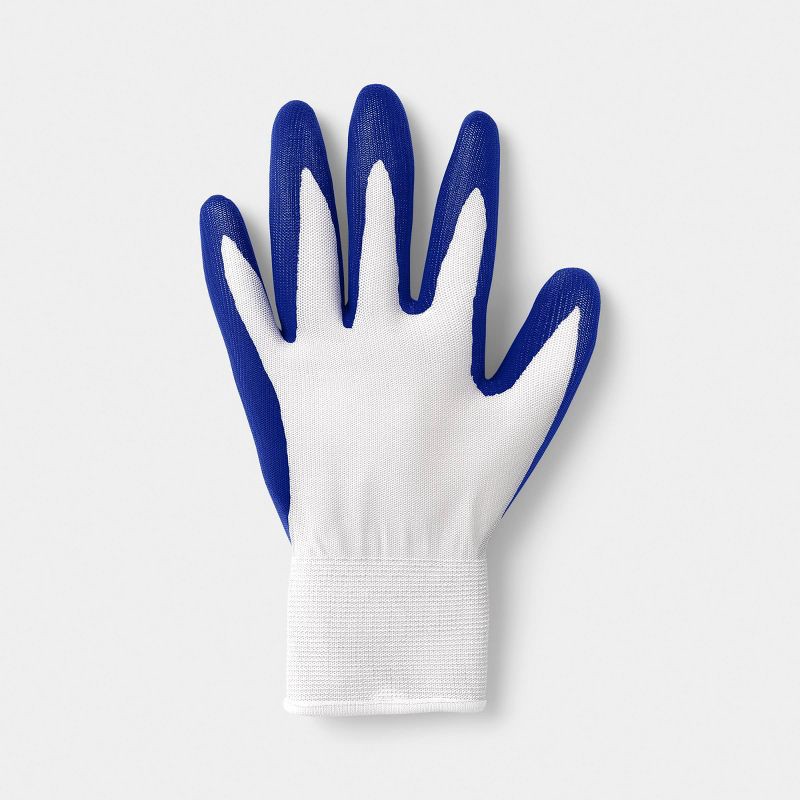 slide 4 of 5, 2pc Nitrile Coated Dipped Gloves Blue - Room Essentials™, 2 ct