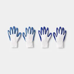 2pc Nitrile Coated Dipped Gloves Blue - Room Essentials™