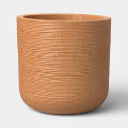 Fluted Outdoor Planter Terracotta Orange 12" - Threshold™