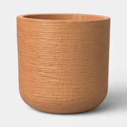 Fluted Outdoor Planter Terracotta Orange 12" - Threshold™