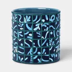 Stoneware Outdoor Tiled Planter 6.125"x6.125" - Threshold™