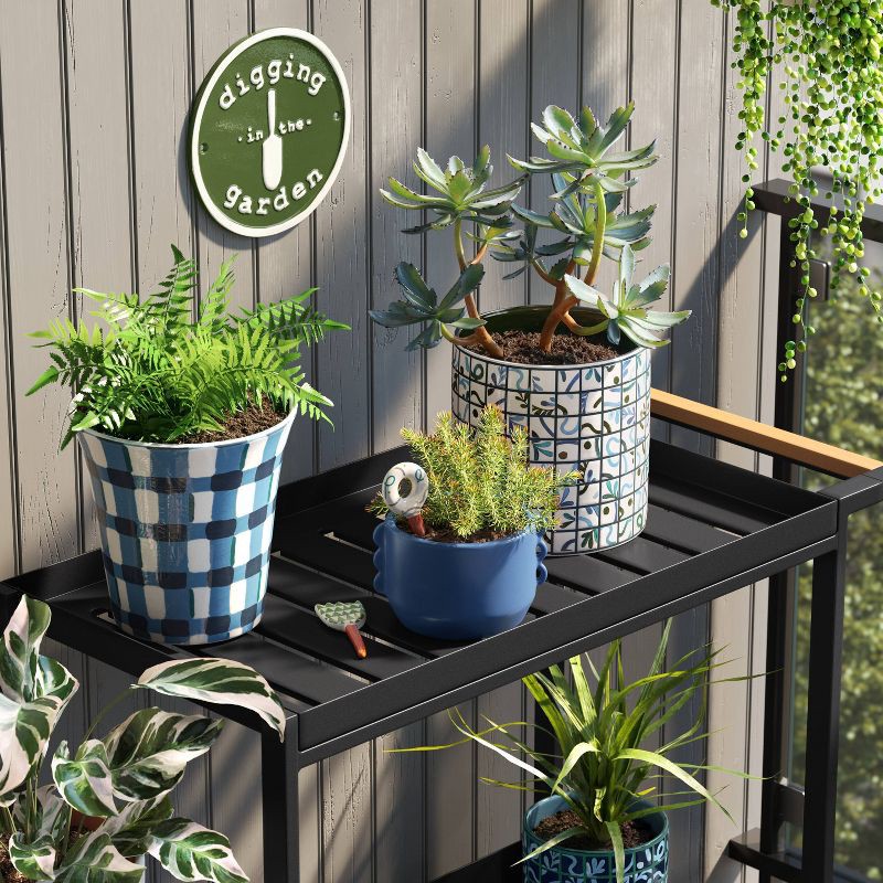 slide 2 of 4, Metal "Digging in the Garden" Garden Sign - Threshold™, 1 ct