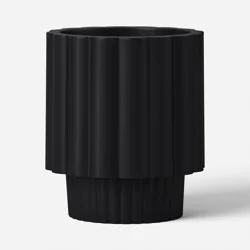 Geared Outdoor Planter Black 14"x16" - Threshold™