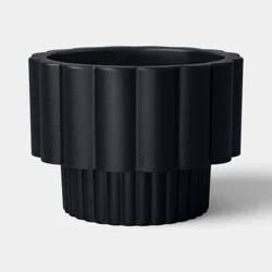 Geared Outdoor Planter Black 8"x 6" - Threshold™