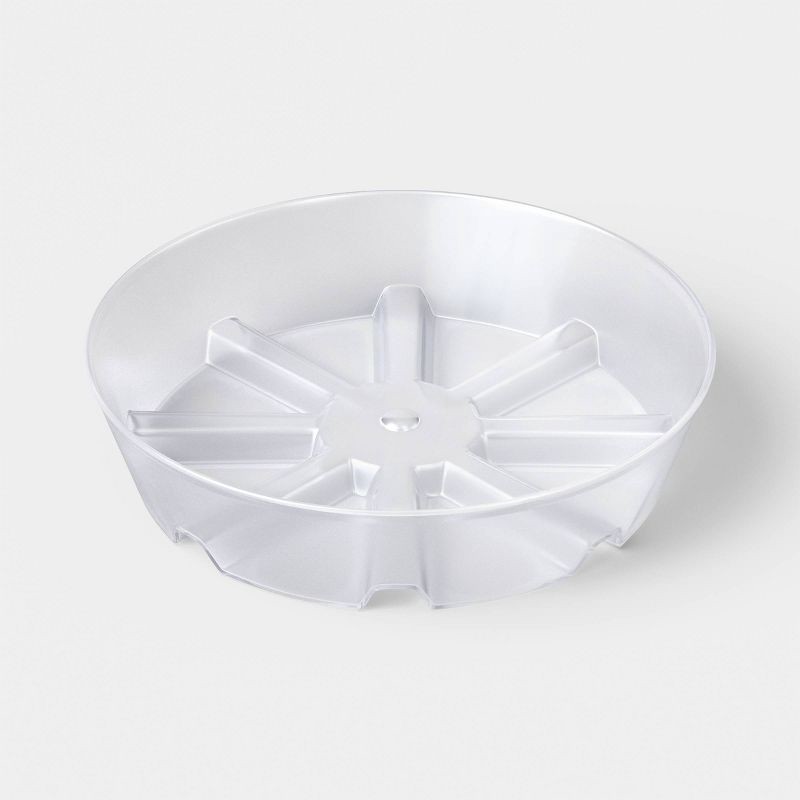 slide 4 of 4, 6" Clear Round Plastic Planter Saucer - Threshold™, 1 ct