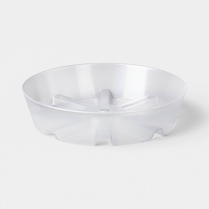 slide 1 of 4, 6" Clear Round Plastic Planter Saucer - Threshold™, 1 ct