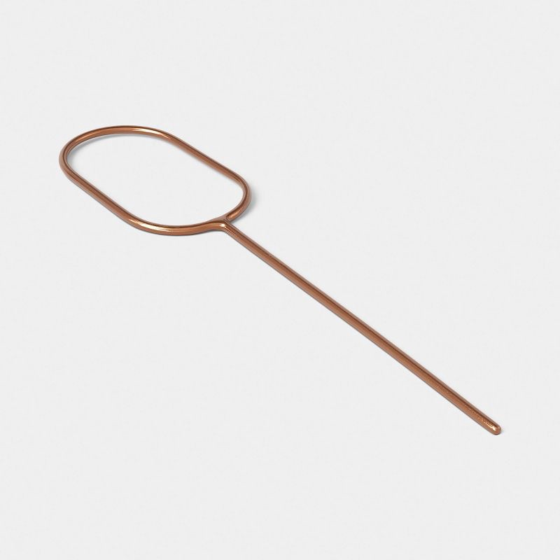 slide 4 of 5, 3pc Copper Metal Figural Pot Stakes - Threshold™, 3 ct