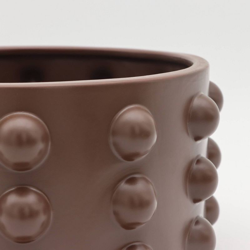 slide 4 of 4, A.I.M. A.I.M 5" Textured Inventive Planter Brown, 1 ct