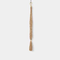 38'' Macrame Recycled Polyester Plant Hanger Brown - Threshold™