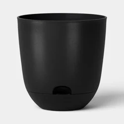 Recycled Car Seat Resin 20" RE Self Watering Planter Black - Room Essentials™