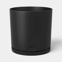 Recycled Resin Indoor Outdoor Planter 12" Black - Room Essentials™